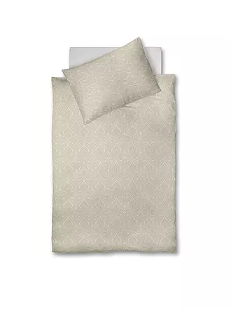 FLEURESSE | Damast-Bettwäsche OPAL 70x90cm / 140x200cm Sand | 